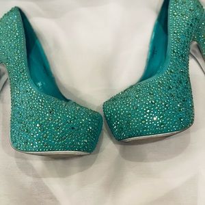Mascotte  heels- LINDA-03, heels teal  7.5